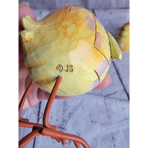 Jim Shore Chickens Easter Spring Chick Egg Heartwood Creek Edition Set 3 Chicks - Picture 11 of 13
